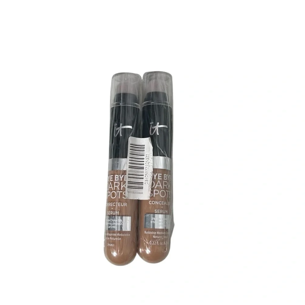 IT Cosmetics Bye Bye Dark Spots Corrector Concealer + Serum 2 Pack Tan Cool